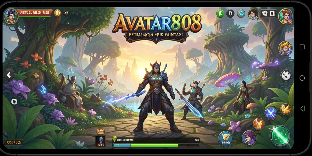 Tangkapan layar gameplay AVATAR808 yang penuh aksi dan petualangan.