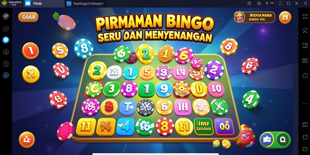 Tampilan screenshot permainan Bingo G668 dengan antarmuka yang menarik.