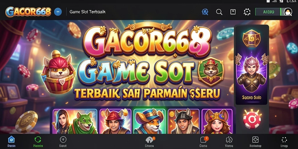 Screenshot utama GACOR668 menampilkan gameplay yang menegangkan dan grafis yang menawan.