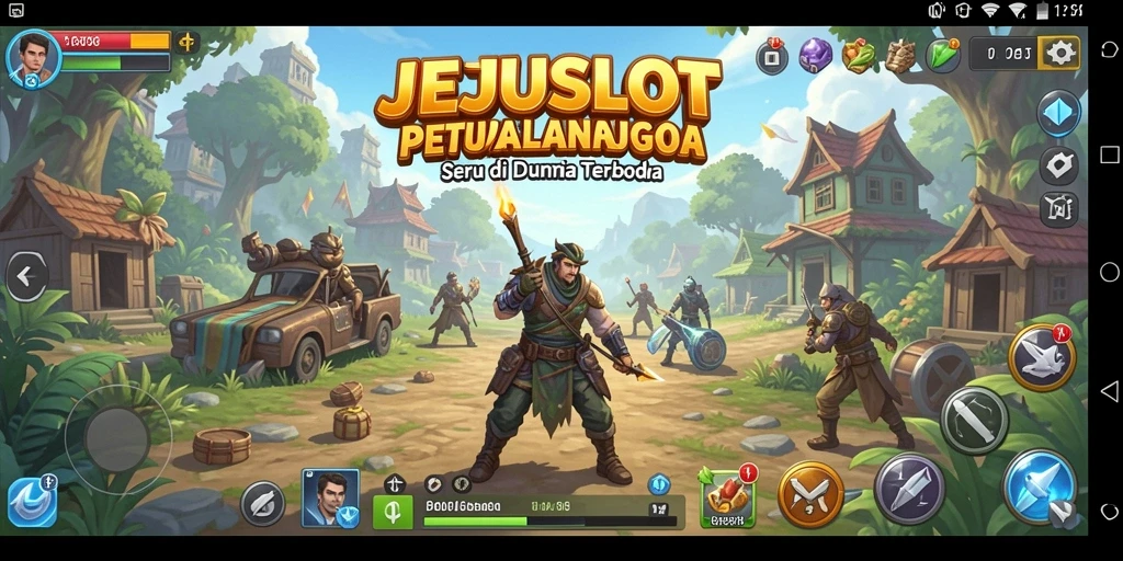 Tampilan screenshot utama JEJUSLOT menampilkan petualangan epik di dunia terbuka.