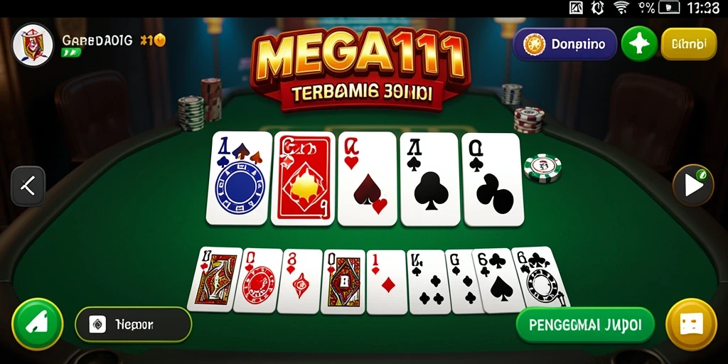 Screenshot utama MEGA111 menampilkan gameplay menarik dan interaksi sosial.