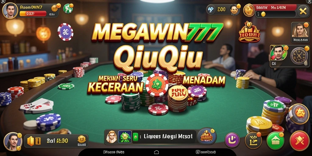 Tampilan gameplay QiuQiu yang seru di MEGAWIN777.