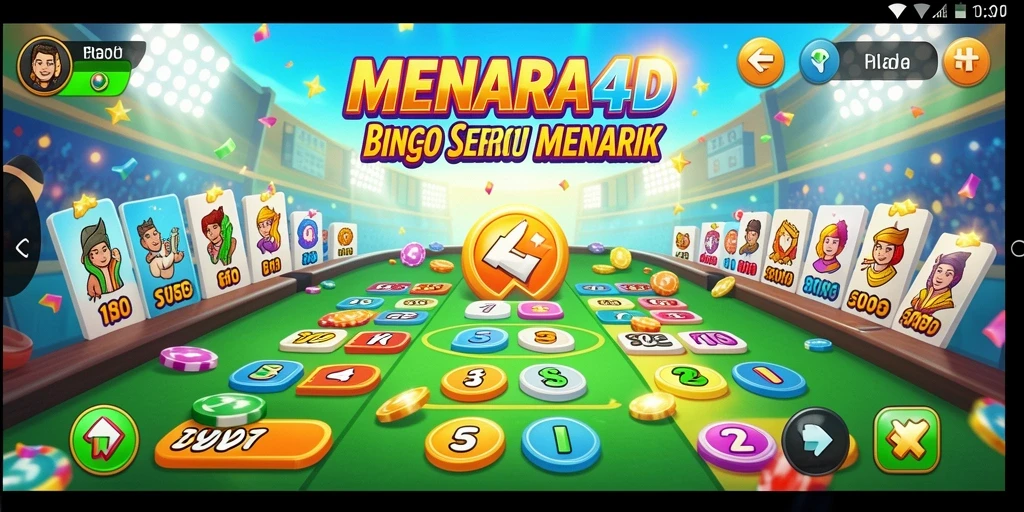 Tampilan gameplay Bingo yang seru dan interaktif.