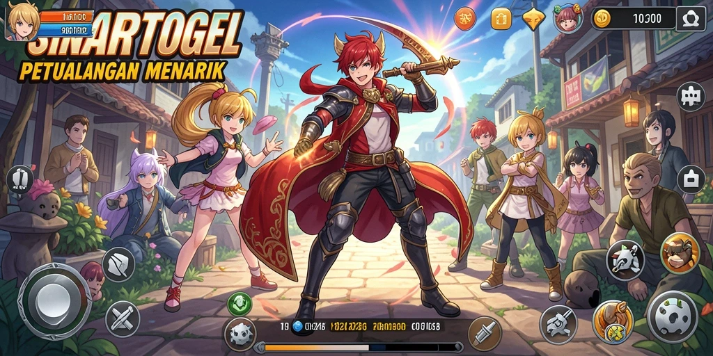 Gameplay seru dalam dunia Anime yang penuh warna.