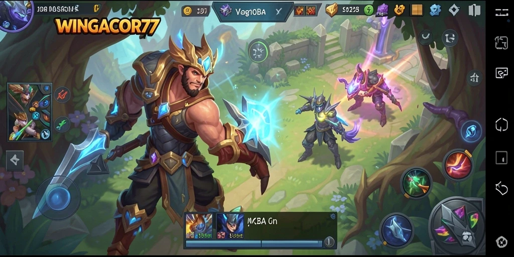Tampilan gameplay menarik di <strong>WINGACOR77</strong> dengan aksi seru dan karakter dinamis.
